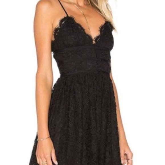 NBD Black Lace Mini Dress - Picture 2 of 3